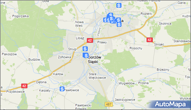 mapa Szyszków gmina Praszka, Szyszków gmina Praszka na mapie Targeo