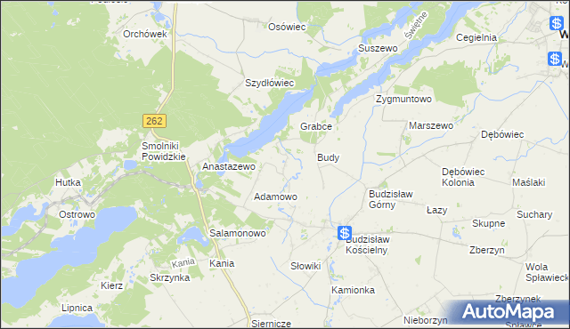 mapa Tręby Stare, Tręby Stare na mapie Targeo