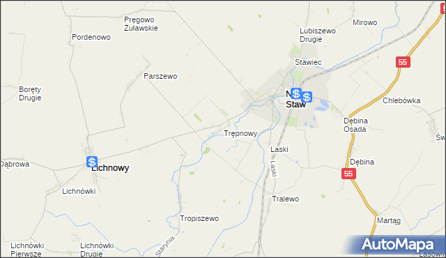 mapa Trępnowy, Trępnowy na mapie Targeo