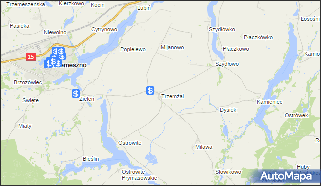 mapa Trzemżal, Trzemżal na mapie Targeo