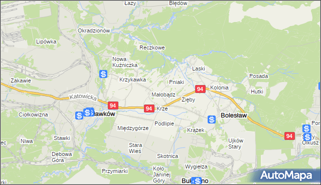 mapa Ujków Nowy, Ujków Nowy na mapie Targeo