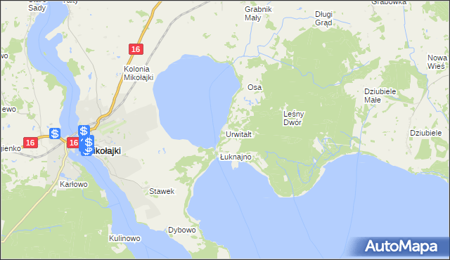 mapa Urwitałt, Urwitałt na mapie Targeo