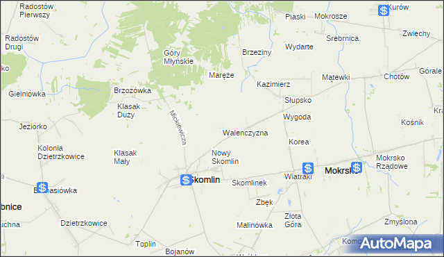 mapa Walenczyzna, Walenczyzna na mapie Targeo