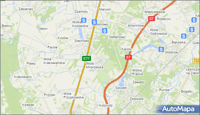mapa Warszawianka, Warszawianka na mapie Targeo