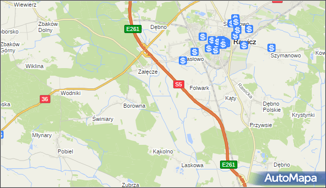 mapa Warszewko, Warszewko na mapie Targeo