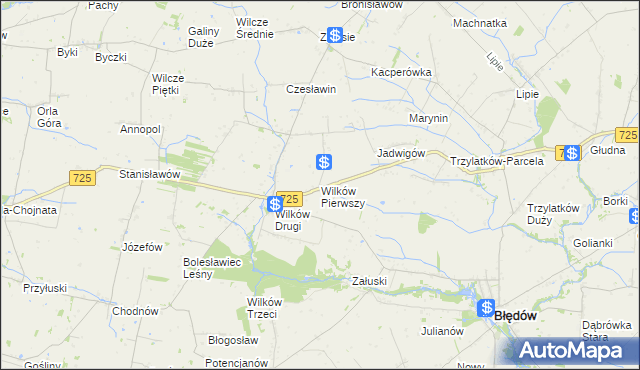 mapa Wilków Pierwszy, Wilków Pierwszy na mapie Targeo