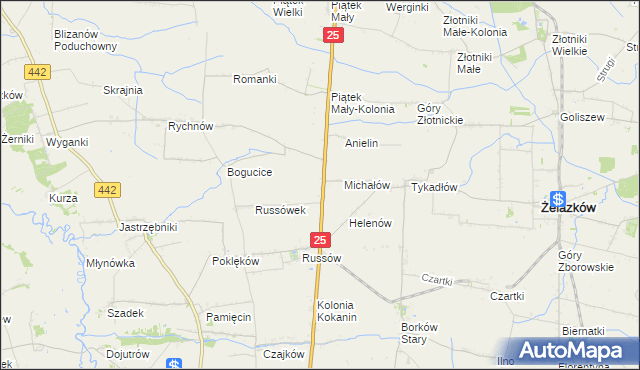 mapa Witoldów gmina Żelazków, Witoldów gmina Żelazków na mapie Targeo
