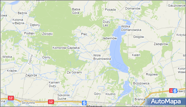 mapa Wola Brudnowska, Wola Brudnowska na mapie Targeo