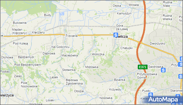 mapa Woliczka, Woliczka na mapie Targeo