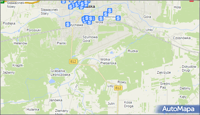 mapa Wólka Plebańska gmina Biała Podlaska, Wólka Plebańska gmina Biała Podlaska na mapie Targeo