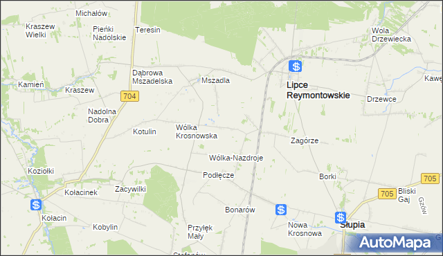 mapa Wólka-Podlesie, Wólka-Podlesie na mapie Targeo