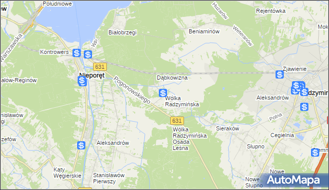mapa Wólka Radzymińska, Wólka Radzymińska na mapie Targeo