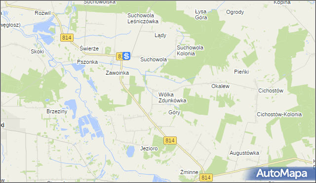 mapa Wólka Zdunkówka, Wólka Zdunkówka na mapie Targeo