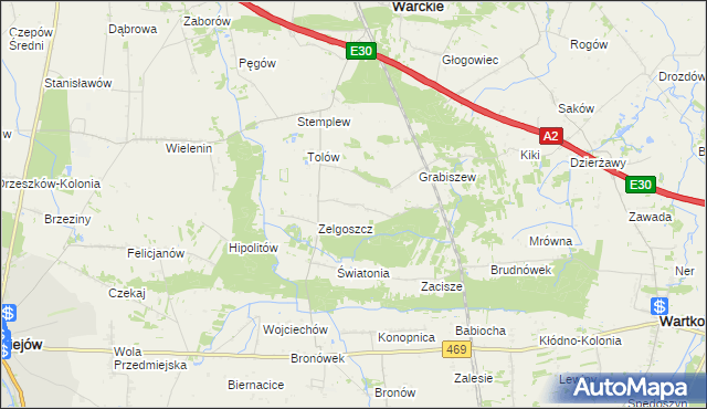 mapa Wólki, Wólki na mapie Targeo