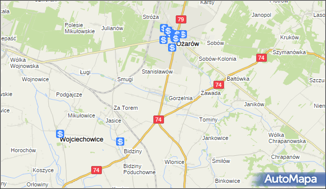 mapa Wyszmontów, Wyszmontów na mapie Targeo