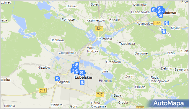 mapa Zajączków gmina Opole Lubelskie, Zajączków gmina Opole Lubelskie na mapie Targeo