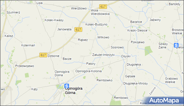 mapa Załuże-Imbrzyki, Załuże-Imbrzyki na mapie Targeo