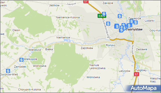 mapa Zażółkiew, Zażółkiew na mapie Targeo