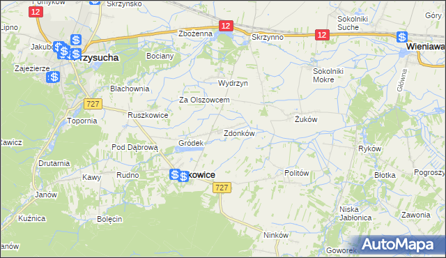 mapa Zdonków, Zdonków na mapie Targeo