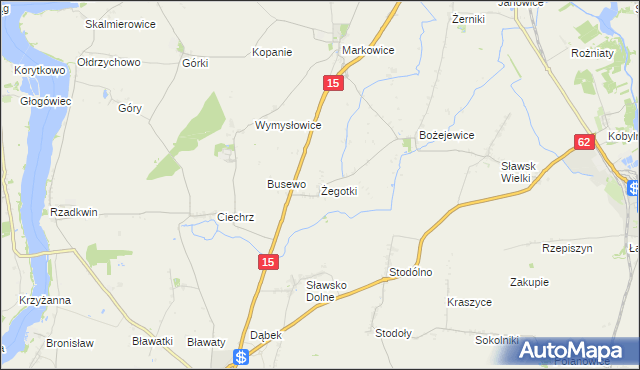 mapa Żegotki, Żegotki na mapie Targeo