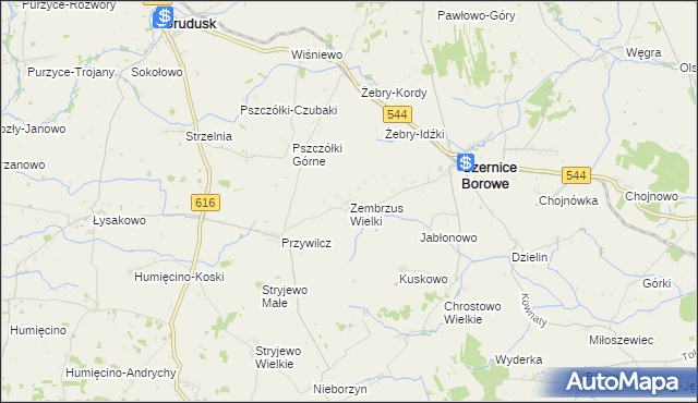 mapa Zembrzus Wielki, Zembrzus Wielki na mapie Targeo