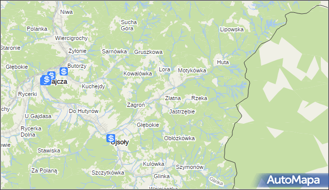 mapa Złatna, Złatna na mapie Targeo