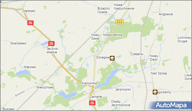 mapa Doręgowice, Doręgowice na mapie Targeo