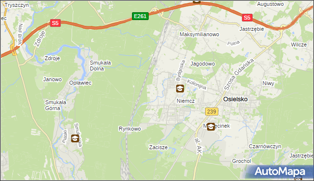 mapa Jagodowo Leśniczówka, Jagodowo Leśniczówka na mapie Targeo