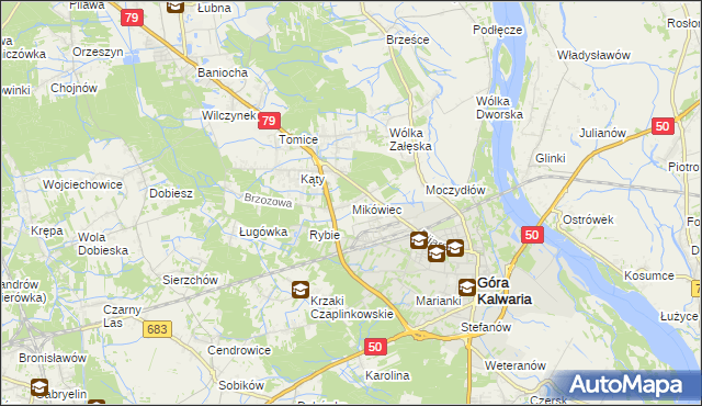 mapa Mikówiec, Mikówiec na mapie Targeo