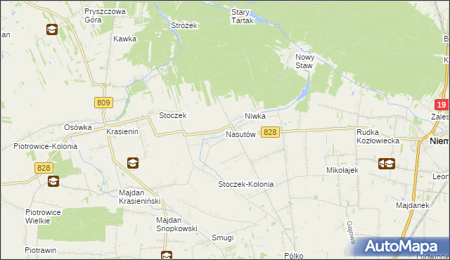 mapa Nasutów, Nasutów na mapie Targeo