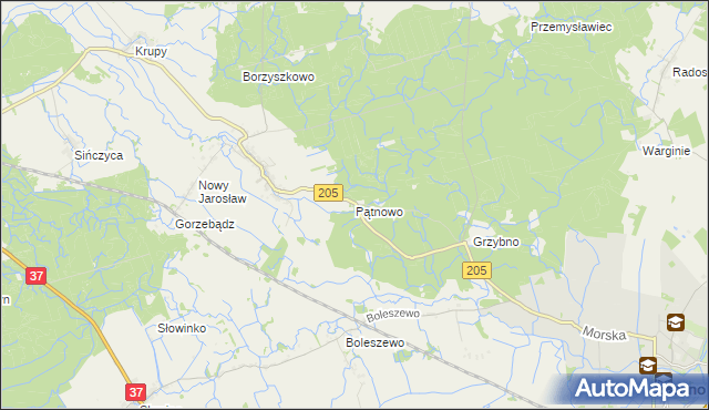 mapa Pątnowo, Pątnowo na mapie Targeo