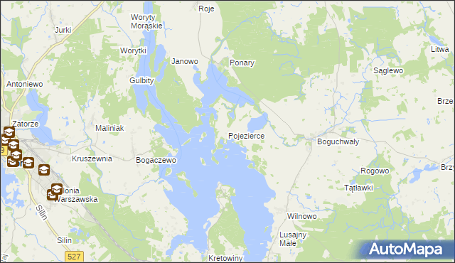 mapa Pojezierce, Pojezierce na mapie Targeo