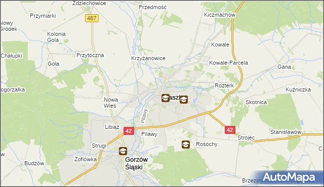 mapa Praszka, Praszka na mapie Targeo