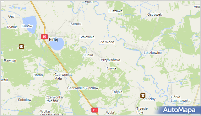 mapa Przypisówka, Przypisówka na mapie Targeo