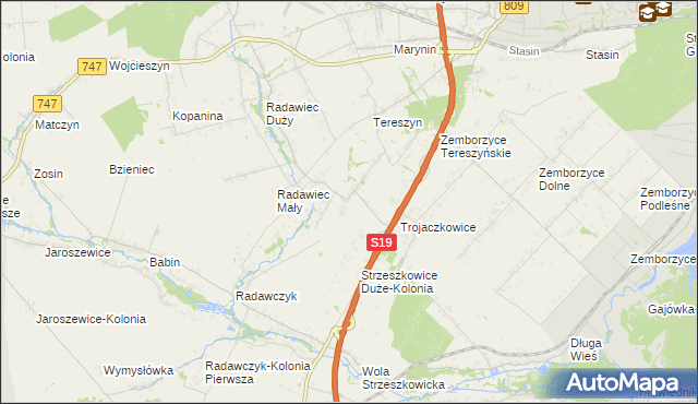 mapa Radawczyk Drugi, Radawczyk Drugi na mapie Targeo