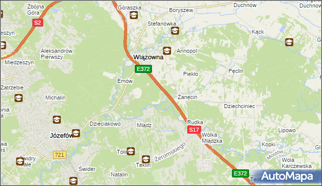 mapa Radiówek, Radiówek na mapie Targeo