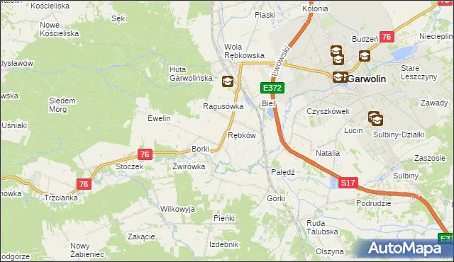 mapa Rębków, Rębków na mapie Targeo