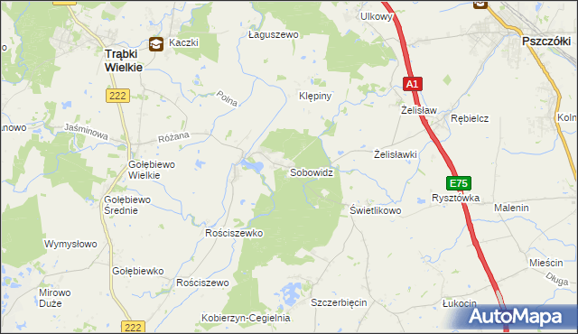 mapa Sobowidz, Sobowidz na mapie Targeo