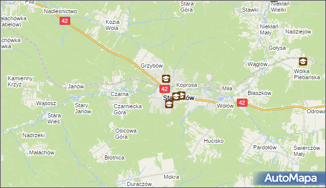 mapa Stąporków, Stąporków na mapie Targeo