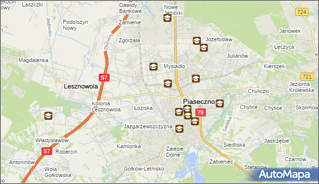 mapa Stara Iwiczna, Stara Iwiczna na mapie Targeo