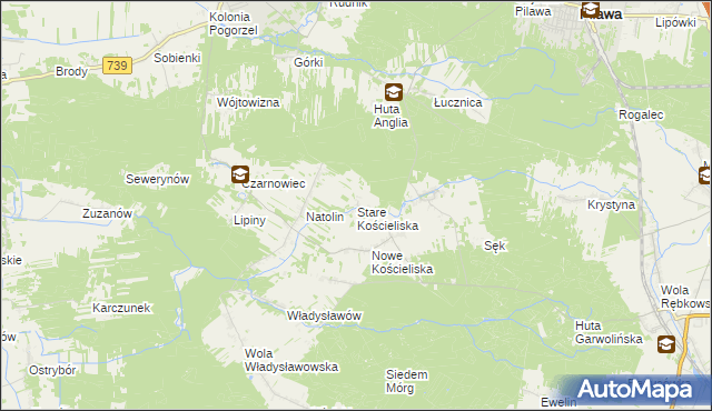 mapa Stare Kościeliska, Stare Kościeliska na mapie Targeo