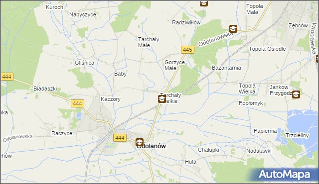 mapa Tarchały Wielkie, Tarchały Wielkie na mapie Targeo