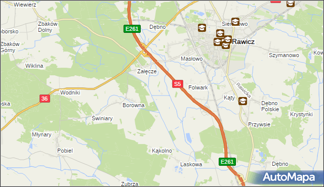 mapa Warszewko, Warszewko na mapie Targeo
