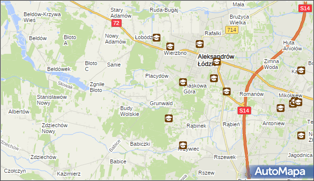 mapa Wola Grzymkowa, Wola Grzymkowa na mapie Targeo