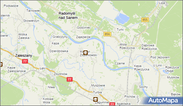 mapa Wólka Turebska, Wólka Turebska na mapie Targeo