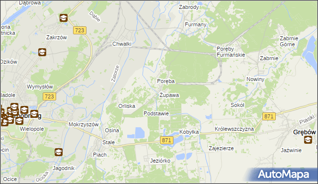 mapa Żupawa, Żupawa na mapie Targeo