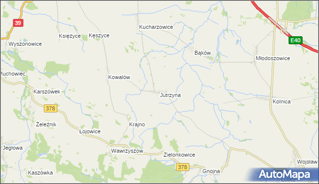 mapa Jutrzyna, Jutrzyna na mapie Targeo