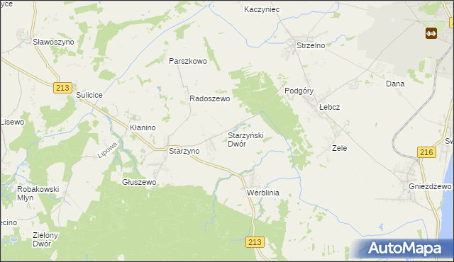 mapa Starzyński Dwór, Starzyński Dwór na mapie Targeo