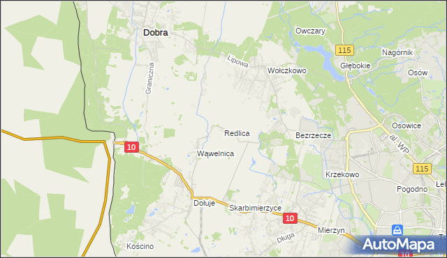 mapa Redlica, Redlica na mapie Targeo