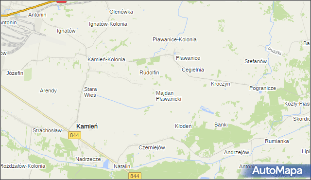 mapa Majdan Pławanicki, Majdan Pławanicki na mapie Targeo